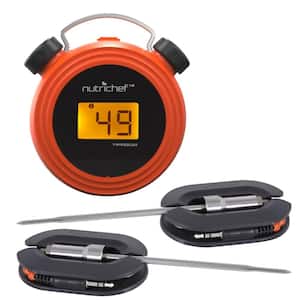 Smart Bluetooth BBQ Grill Thermometer-Digital Display Stainless Dual Probes