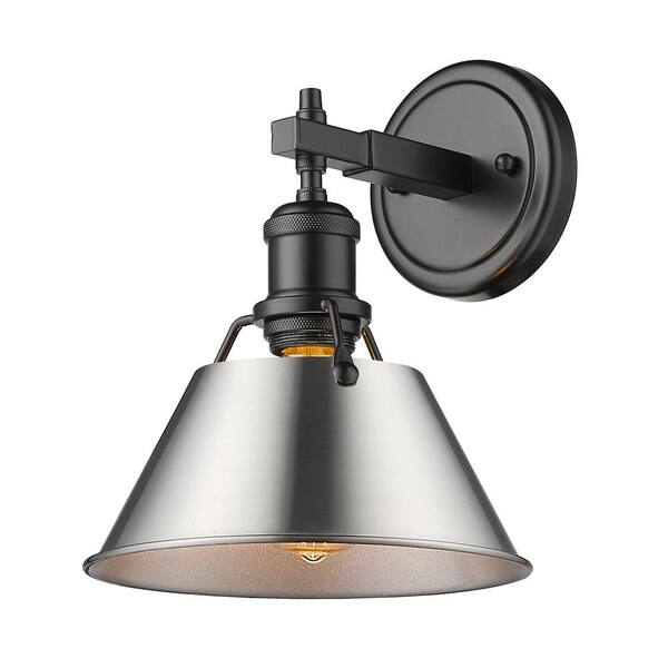 Golden Lighting - Orwell 4.875 in. 1-Light Matte Black Vanity Light