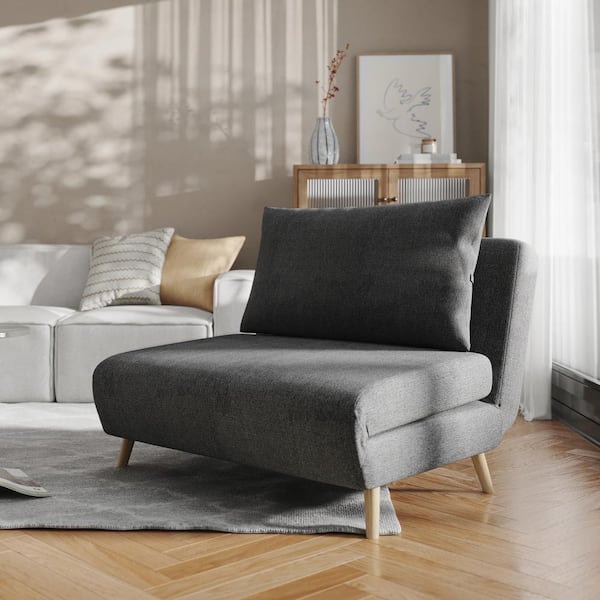 Carnegy Avenue Dark Gray Fabric Tri-Fold Sleeper Side Chair Convertible  CGA-BO-523177-DA-HD - The Home Depot