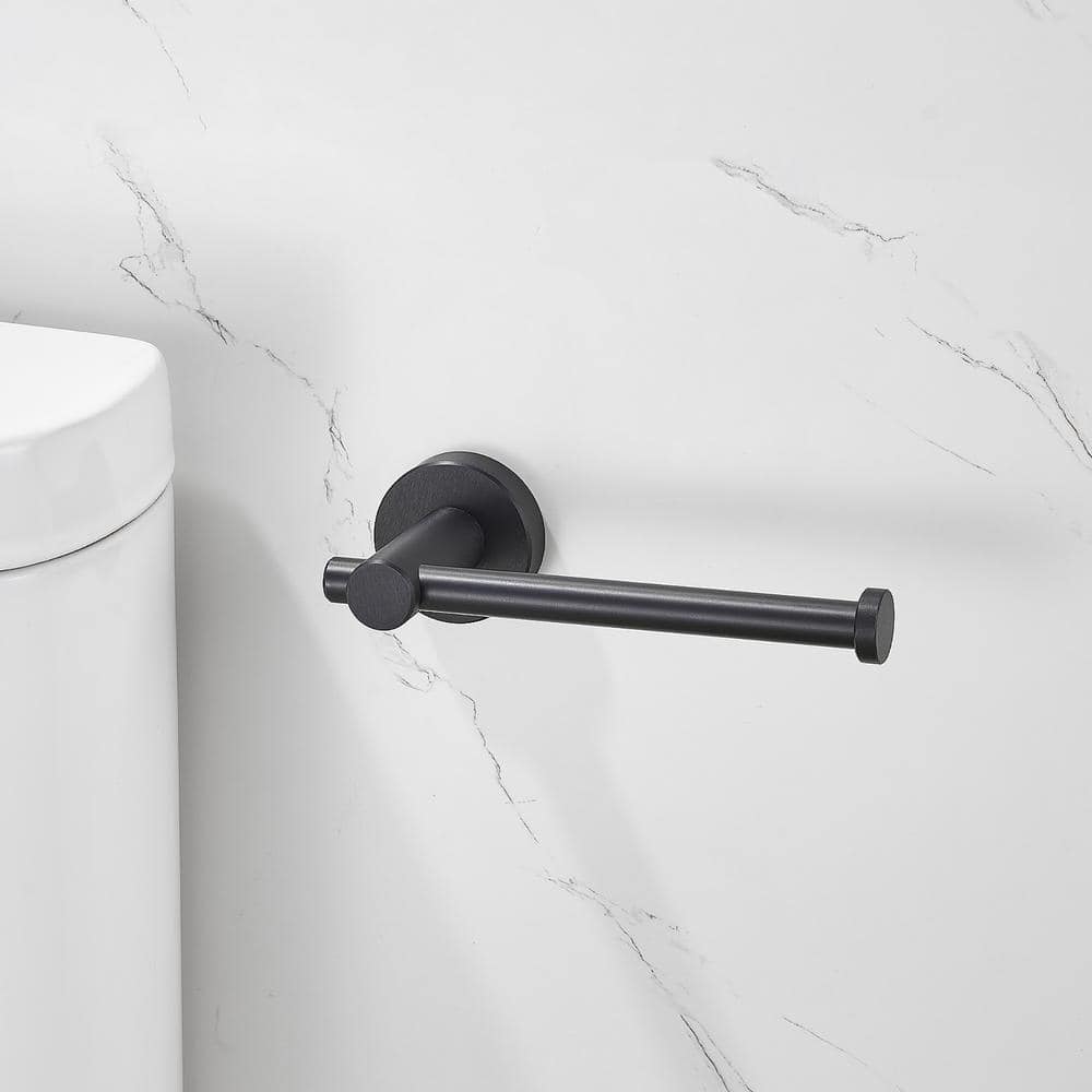 Matte Black Space Aluminum Wall Mounted Toilet Paper Holder