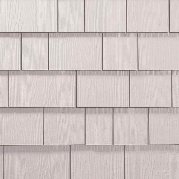 Hardie Shingle HZ5 14 in. x 48 in. Statement Collection Arctic White Straight Edge Fiber Cement Siding