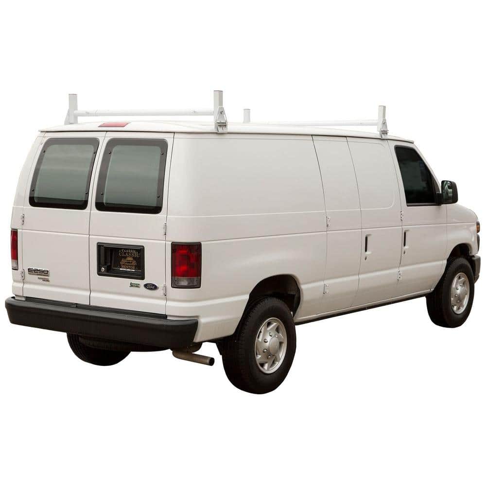 Buyers Products Company Heavy Duty Van Ladder Rack in White 1501310 - The  Home Depot