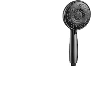Handheld Shower Head with On/Off Pause Switch 8-Spray Wall Mount Handheld Shower Head 1.75 GPM in ‎Matte Black