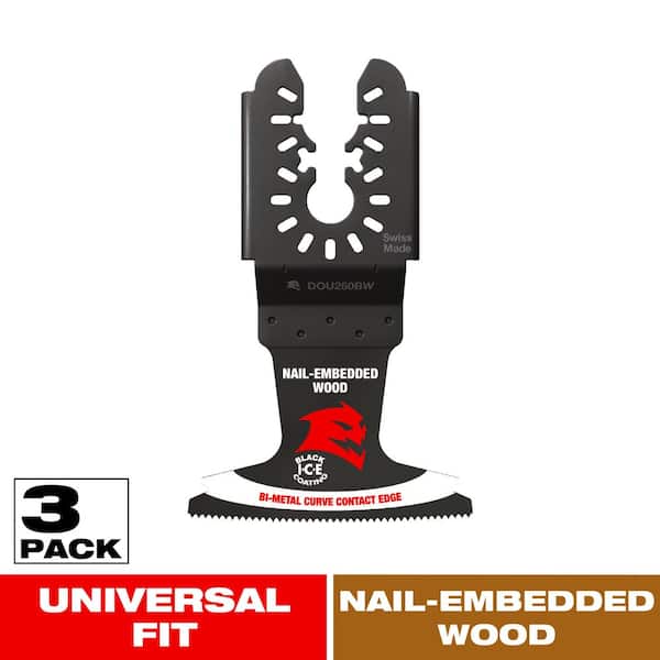 2-1/2 in. Demo Demon Universal Fit Bi-Metal Oscillating Tool Blades for Nail-Embedded Wood