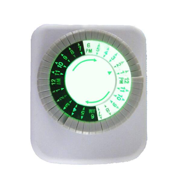 Defiant 15 Amp Plug-In Dial Timer with LED Backlight