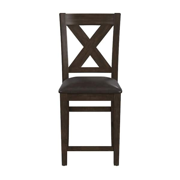 Hillsdale Furniture Spencer 21.25 in. Brown Full Back Wood 40.5 in