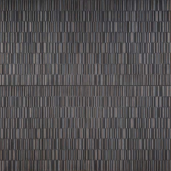 Ivy Hill Tile Jasper Black 4 in. x 0.39 in. Porcelain Tile Sample