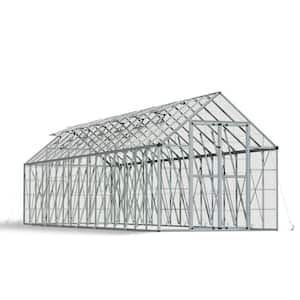 Snap and Grow 8 ft. x 32 ft. Silver/Clear DIY Greenhouse Kit