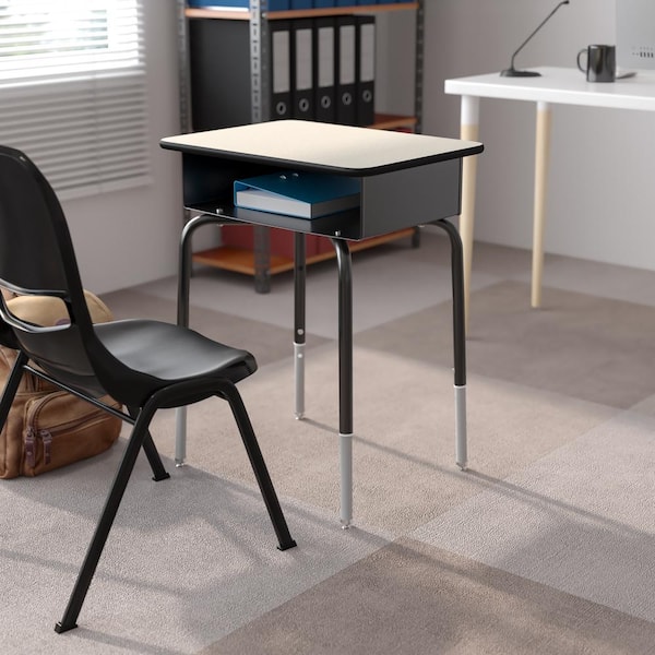 Carnegy Avenue 24 in. Rectangle Gray Laminate Writing Desk