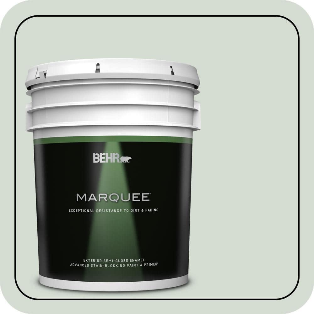 5 gal. #N400-1 Mountain Morn Semi-Gloss Enamel Exterior Paint & Primer product image for price tracking