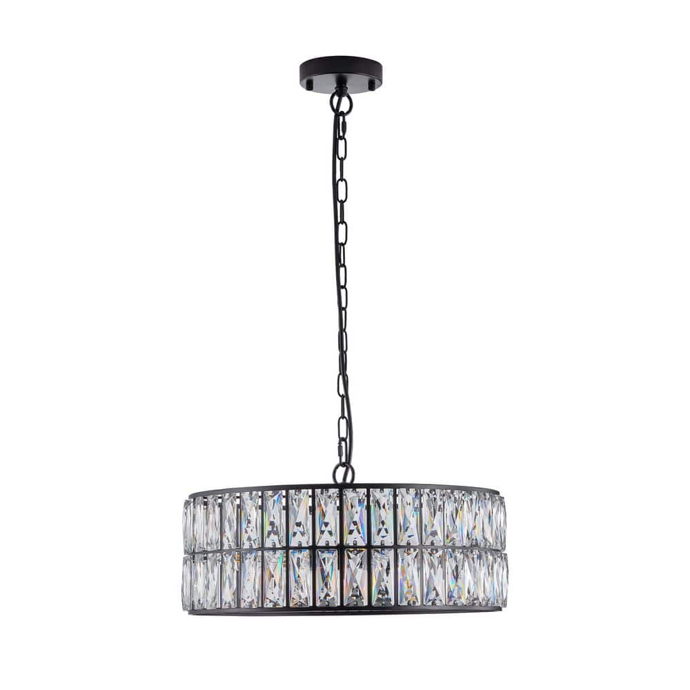 6-Light Black Crystal Chandelier for Living Room, Dining Room with No Bulbs included price history on PriceWatchPro