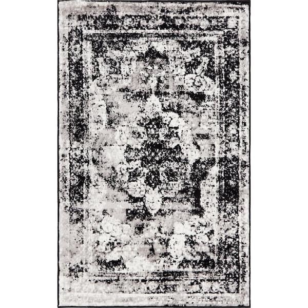 Unique Loom Sofia Salle Garnier Black 3' 3 x 5' 3 Area Rug