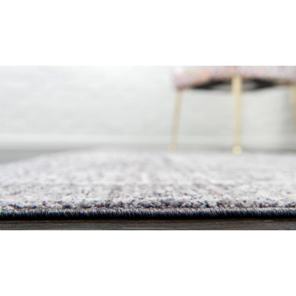 Brighton Bushwick Plush Gray Runner Rug 2'7" x 8'2"