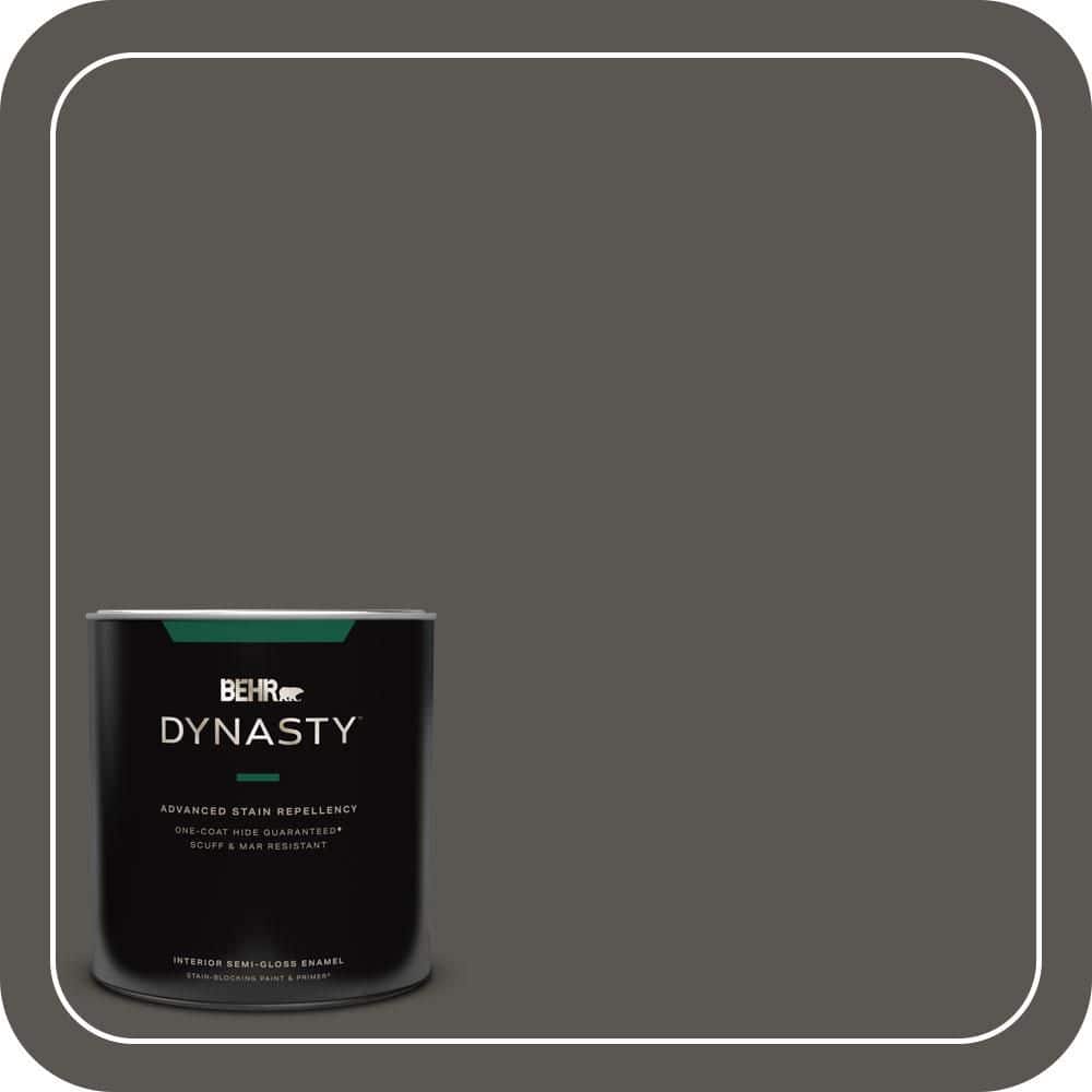 1 qt. #BXC-17 Dominant Gray Semi-Gloss Enamel Interior Stain-Blocking Paint and Primer price history on PriceWatchPro