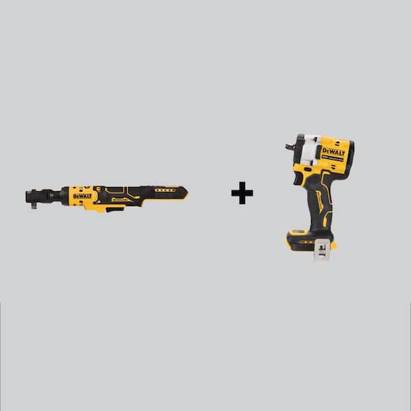 DEWALT ATOMIC 20-Volt MAX Cordless 3/8 in. Ratchet and ATOMIC 20-Volt MAX Cordless Brushless 3/8 Impact Wrench (Tools-Only) DCF513BWDCF923B - The Home Depot