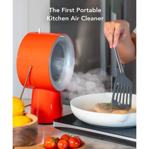 airhood Orange Portable Kitchen Air Cleaner w/ Activated