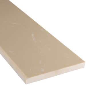 Beige Single 6 in. x 73.06 in. Polished Engineered Marble Threshold Floor and Wall Tile (1 sq. ft./Each)