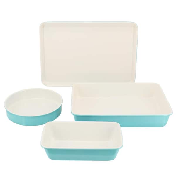 MARTHA STEWART EVERYDAY Color Bake 4 Piece Nonstick Carbon Steel Bakeware  Set in Teal 985120850M - The Home Depot
