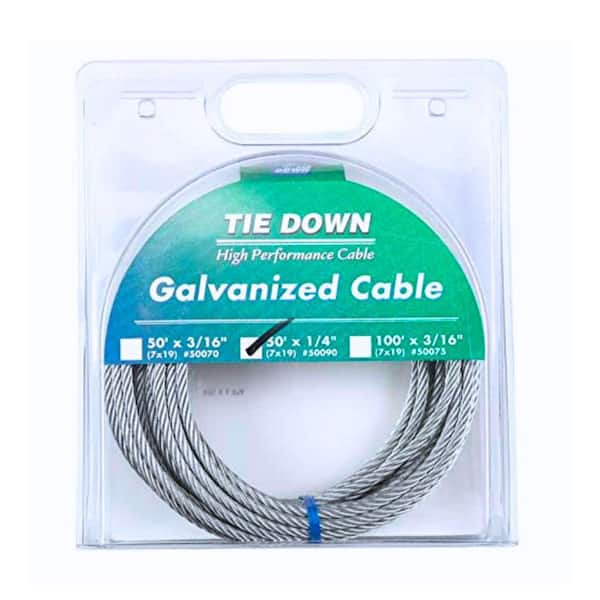 50 ft. 1/4 in. Galvanized Cable Roof Safety Tool
