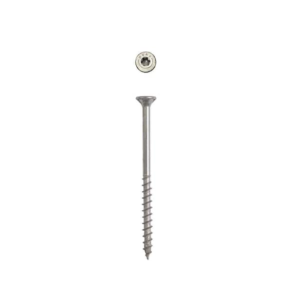 #10 x 3 in. Exterior Flat Head Deck Wood Screws Construction Torx T-Star Plus (1500 Each) Bulk Pail Bit Included