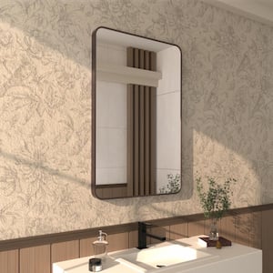 Cosy 24 in. W x 36 in. H Rectangular Framed Wall Bathroom Vanity Mirror in Oil Rubbed Bronze