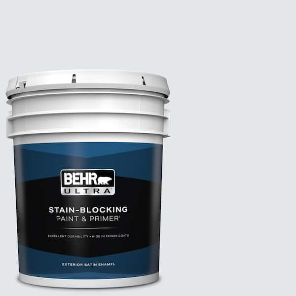 BEHR ULTRA 5 gal. #610E-2 Winter Day Satin Enamel Exterior Paint & Primer