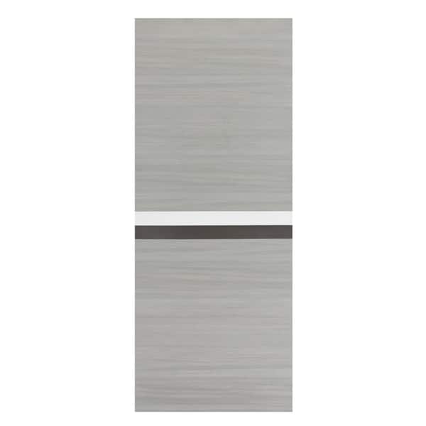 WEGATE 32 in. x 84 in. Gray Melamine Standard Door Panel, Excluding Hardware and Frame, MDF, Barn Door Slab