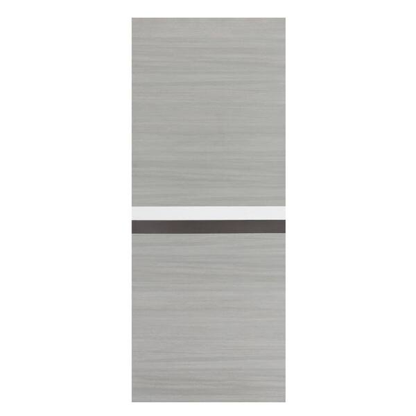 WEGATE 36 in. x 84 in. Gray Melamine Standard Door Panel, Excluding Hardware and Frame, MDF, Barn Door Slab