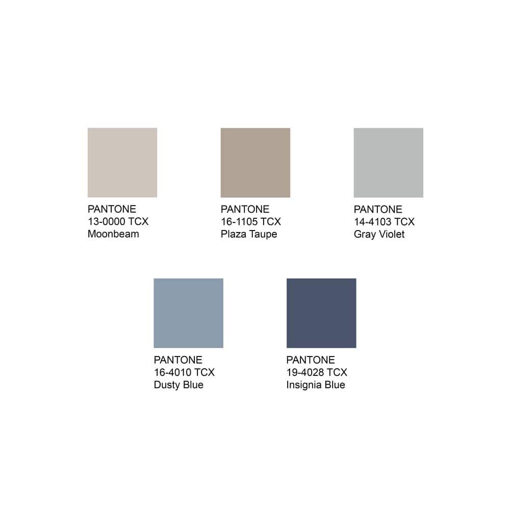 Navy and Light Grey Synthetic Runner Rug, 2' x 10'