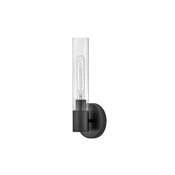 LARK Shea 5.25 in. 1 Light Black Vanity Light