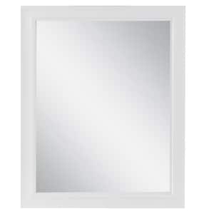 Candlesby 21.85 in. W x 27.40 in. H Wood Framed Wall Mirror in White