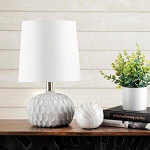 Aspen 15 in. Ivory Contemporary Table Lamp with Shade