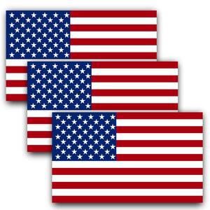PATRIOTIC 3 PACK ARMY SUPPORT OUR VETERANS-REFLECTIVE American Flag USA Decal