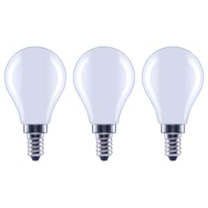 60-Watt Equivalent A15 Dimmable Appliance Fan Frosted Glass Filament LED Vintage Edison Light Bulb Daylight (3-Pack)