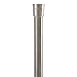 42 in. x 72 in. Tension Shower Rod in Stainless Steel