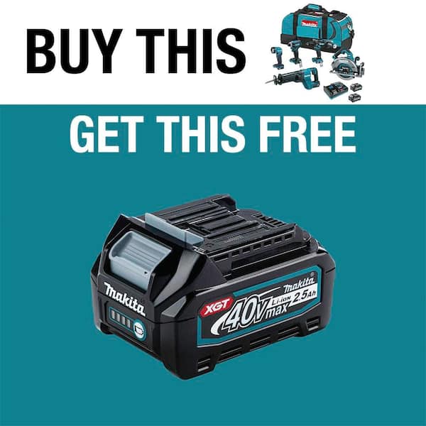 Makita 40-Volt max XGT Brushless Cordless 5-piece Combo Kit(Hammer