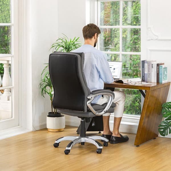 Home Office Chair, Adjustable Executive Leather