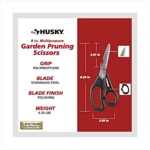 8 in. Multipurpose Garden Pruning Scissors