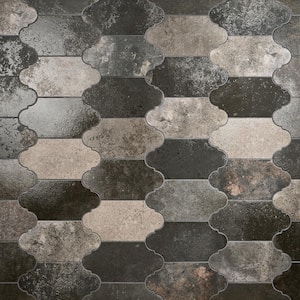Merci Arabesque Magma 6.37 in. x 9.93 in. Matte Porcelain Floor and Wall Tile (8.71 sq. ft./Case)