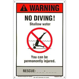 NSPF No Diving Swimming Pool Sign