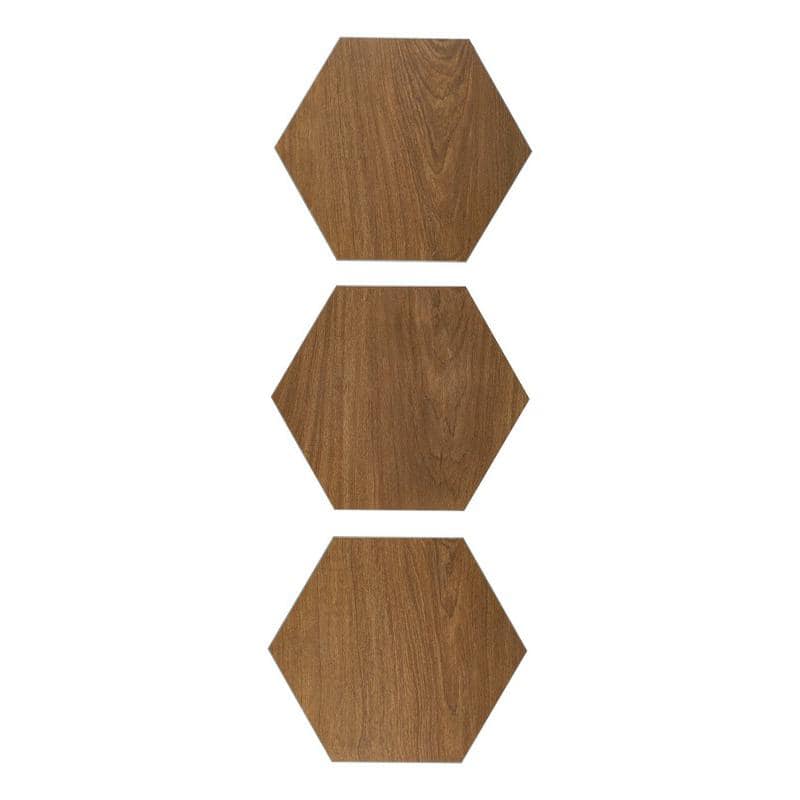 BaseCore HEX Java Peel and Stick Vinyl Hexagon Tiles - Box of 36