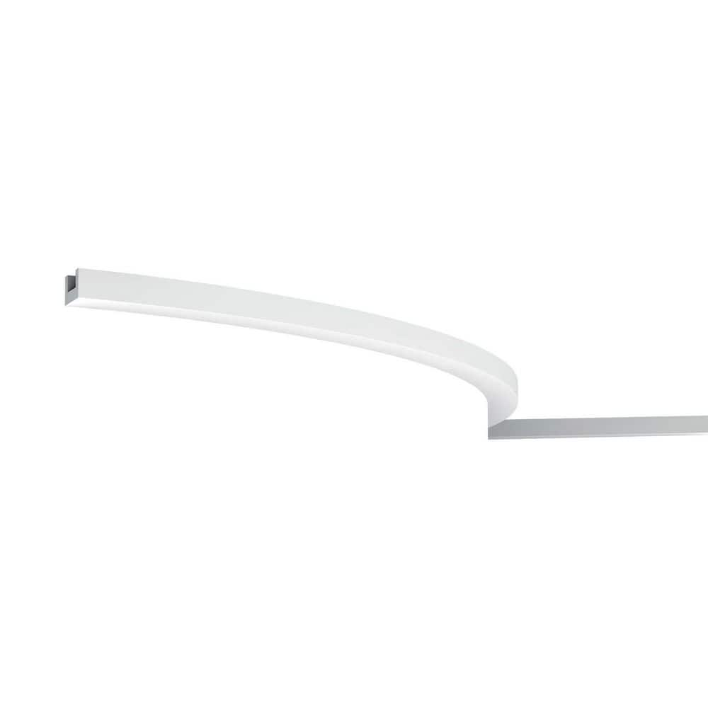 ORAC DECOR 1-1/8 in. x 3/4 in. x 78-3/4 in. Primed White Plain Flexible ...