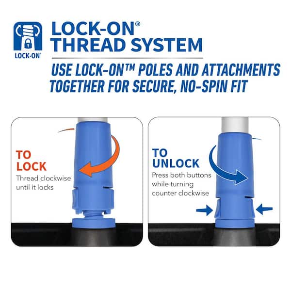 Lock-On 4-Sided Deck Scrub Brush (2-Pack)