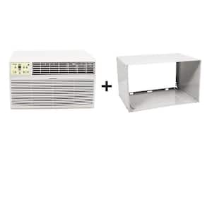 8,000 BTU 115-Volts Through-the-Wall Air Conditioner with Heater with Remote and Sleeve in White
