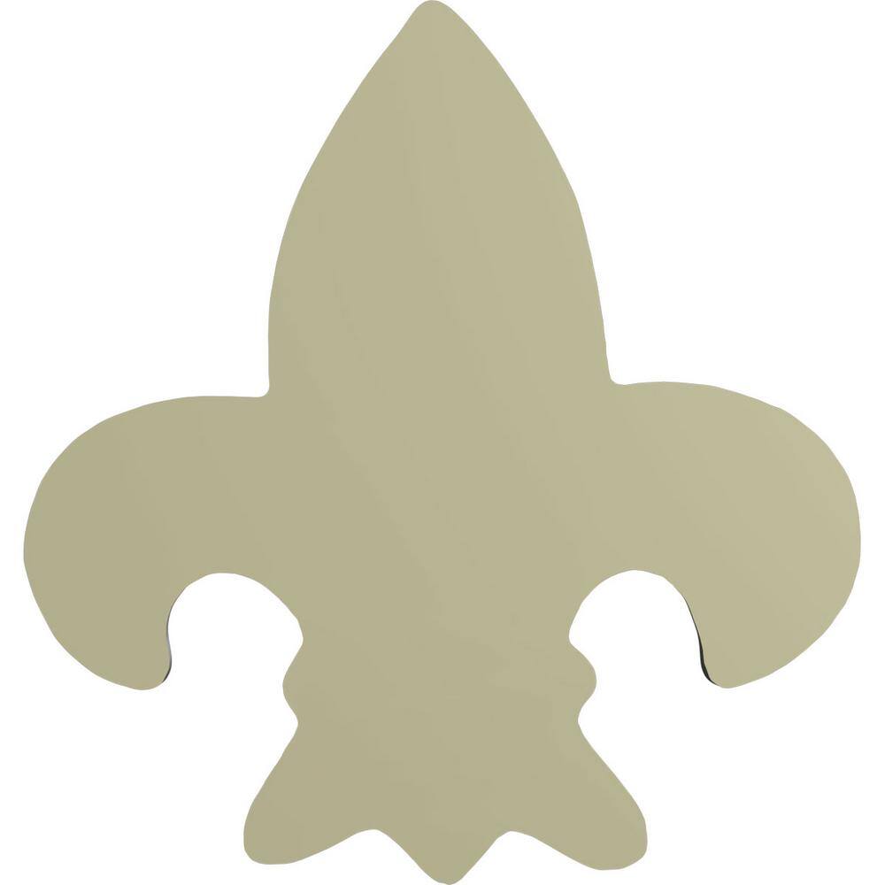 Swindon White Polyurethane Fleur de Lis Onlay Scroll