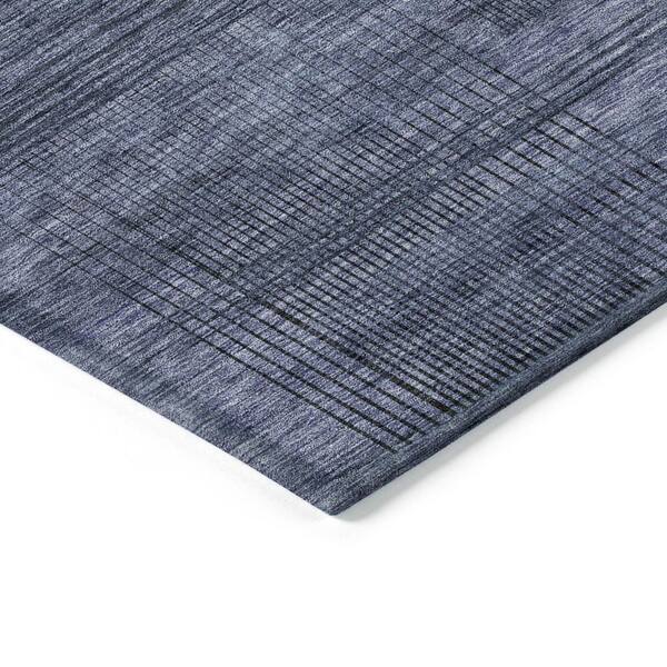 Chantille Machine Washable Indoor/Outdoor Abstract ACN820 Navy 2 ft. 6 in. x 3 ft. 10 in. Area Rug