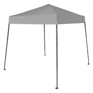 6.5 ft. x 6.5 ft. Gray Top Instant Pop Up Canopy with Carry Bag