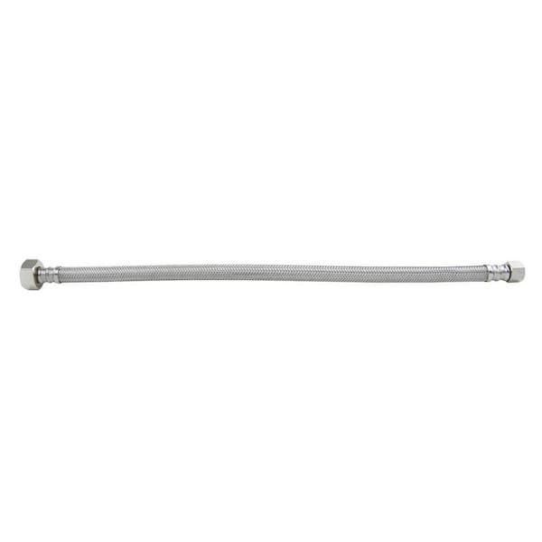 Plumbshop 3/8 in. Compression x 1/2 in. FIP x 16 in. Braided Stainless Steel Faucet Supply Line