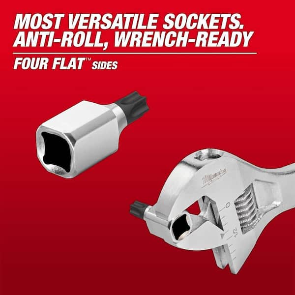 Milwaukee 1/4 in. and 3/8 in. Drive Tamper Proof TORX Bit Socket