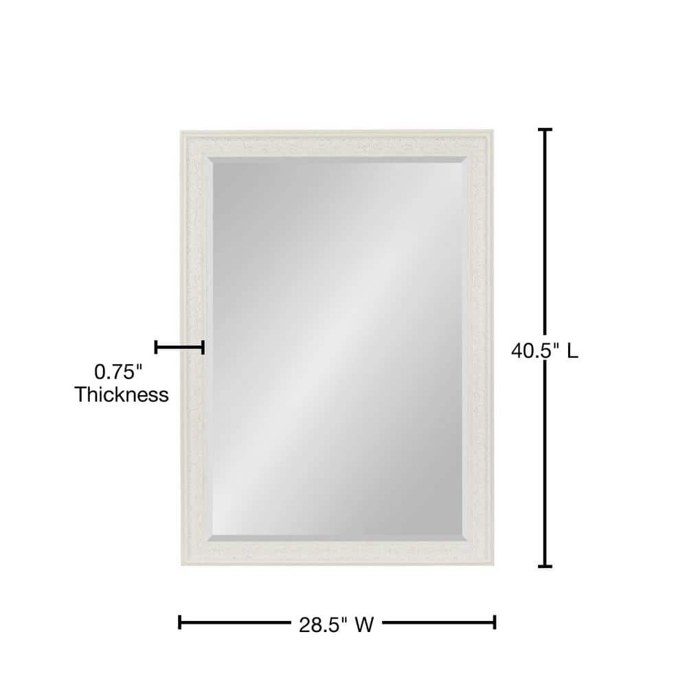 White Rectangular Full Length Vanity Wall Mirror